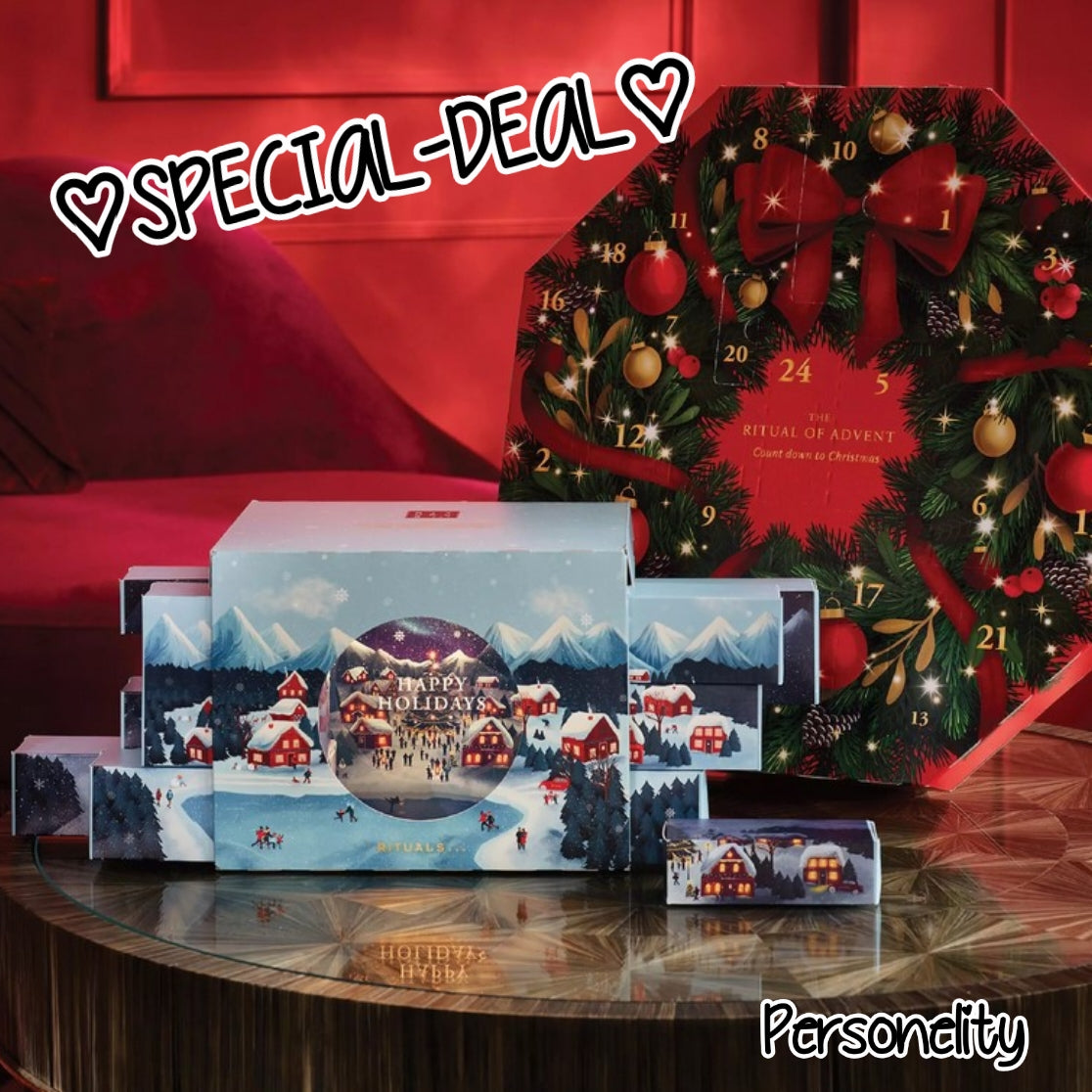 6634- ♡SPECIAL-DEAL♡ RITUALS Adventkalender Deluxe met product waarde van €175,- nu voor €160,- en maar €8,- een lootje