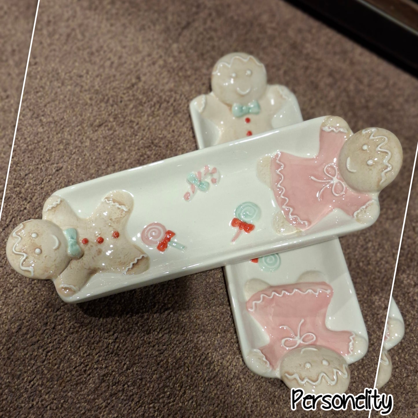 6673- Gingerbread Serveer schaal €22,-