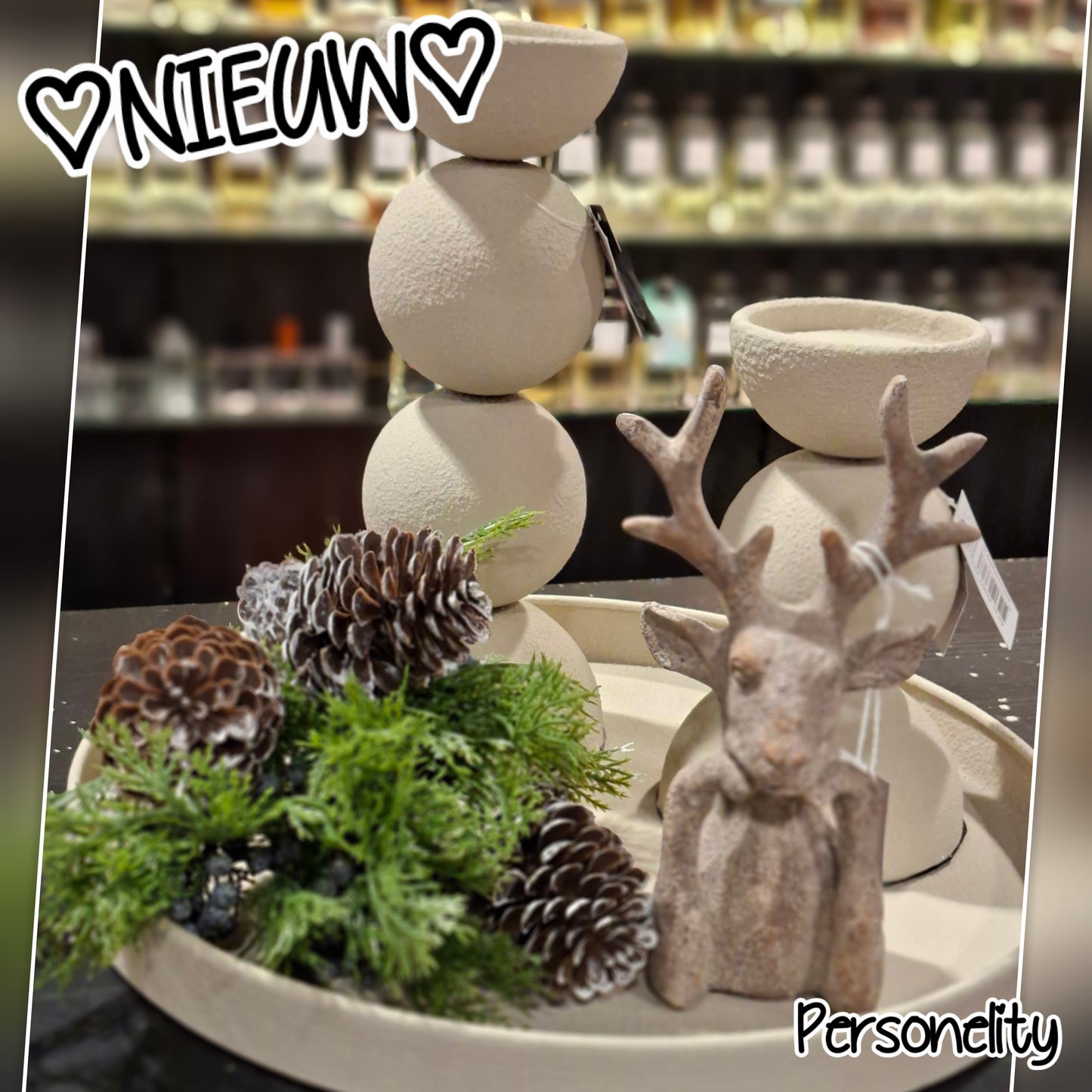 6746- ♡NIEUW♡ Compleet opgemaakt dienblad twv €98,-