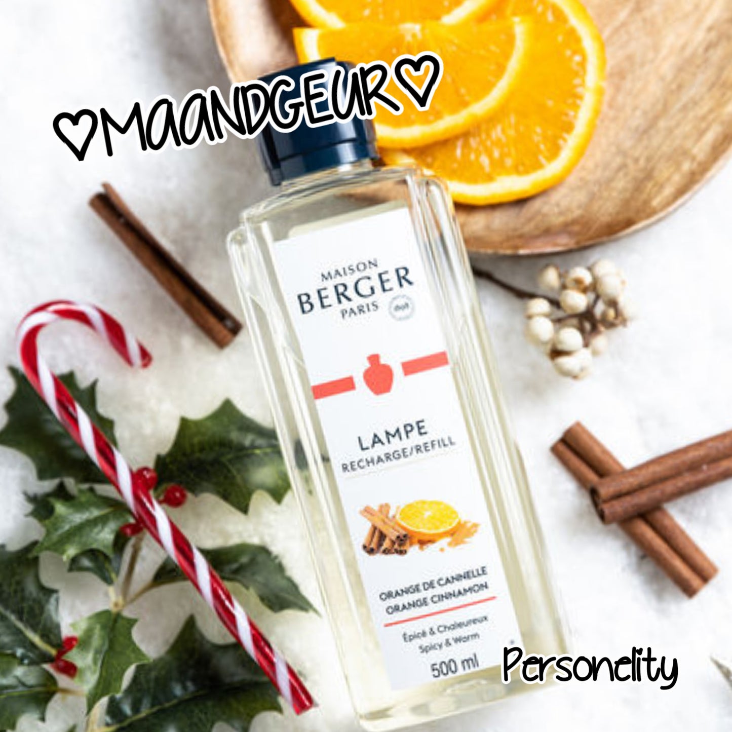 6827- ♡MAANDGEUR♡ Maison Berger Orange Cinnamon 1L navulling brander van €29,95 voor €24,-