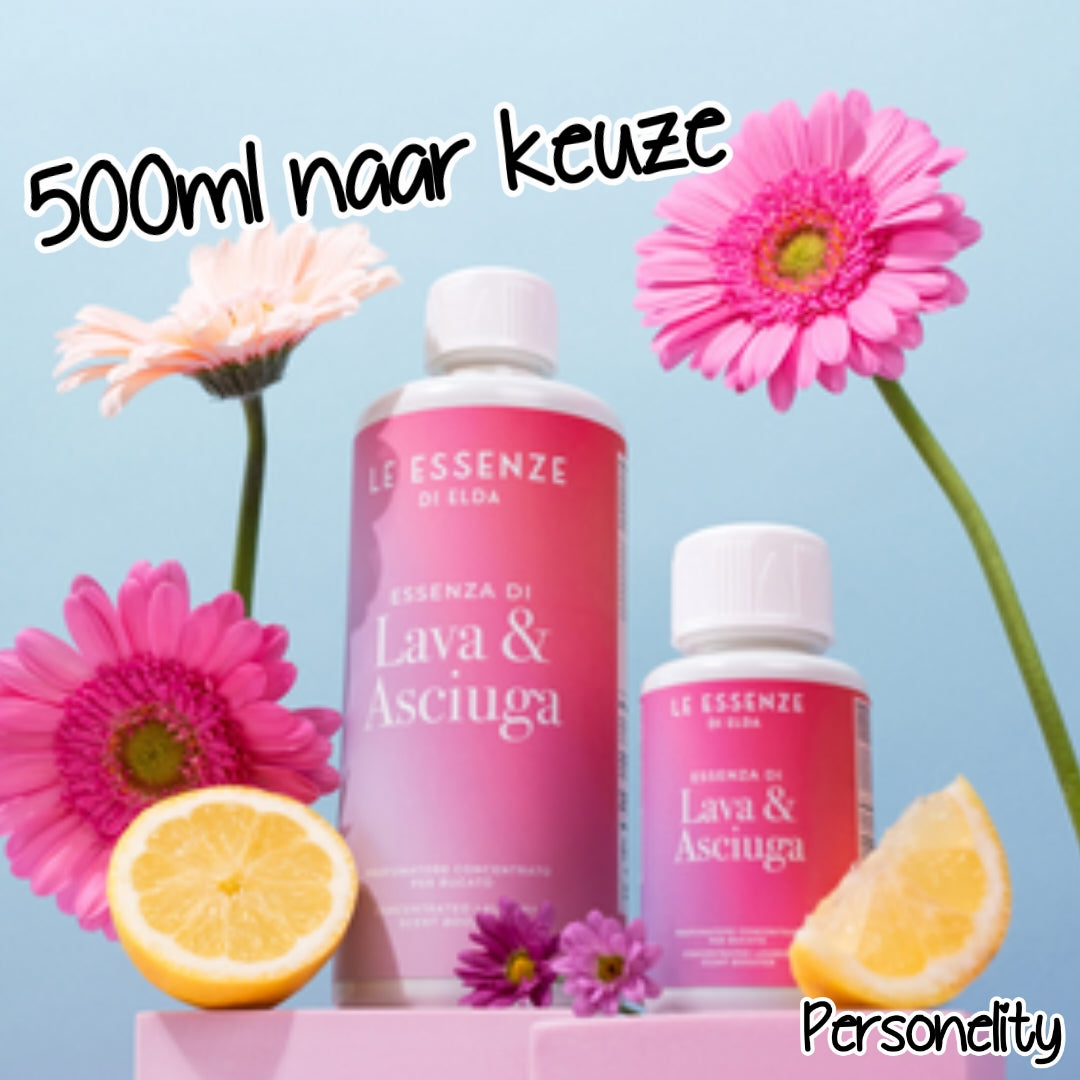 6960- Wasparfum 500ml naar keuze twv €30,-