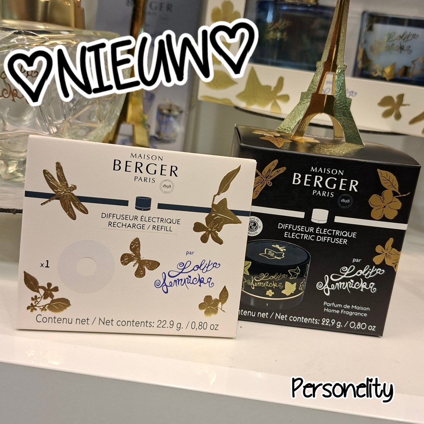 6655- ♡NIEUW ♡MB Elektrische Parfumdiffuser Lolita + Lolita Lempicka +1 extra navulling €54,95