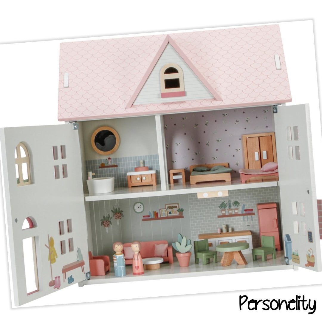 7181- Little Dutch houten Poppenhuis twv €100,- Ophalen in Schiedam of in overleg in Maassluis