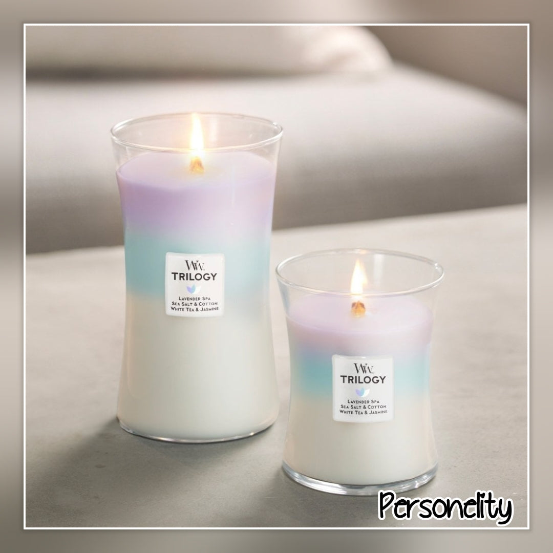 7207- WoodWick Trilogy Calming Retreat Medium Candle €29,- Ophalen in Schiedam of in overleg in Maassluis
