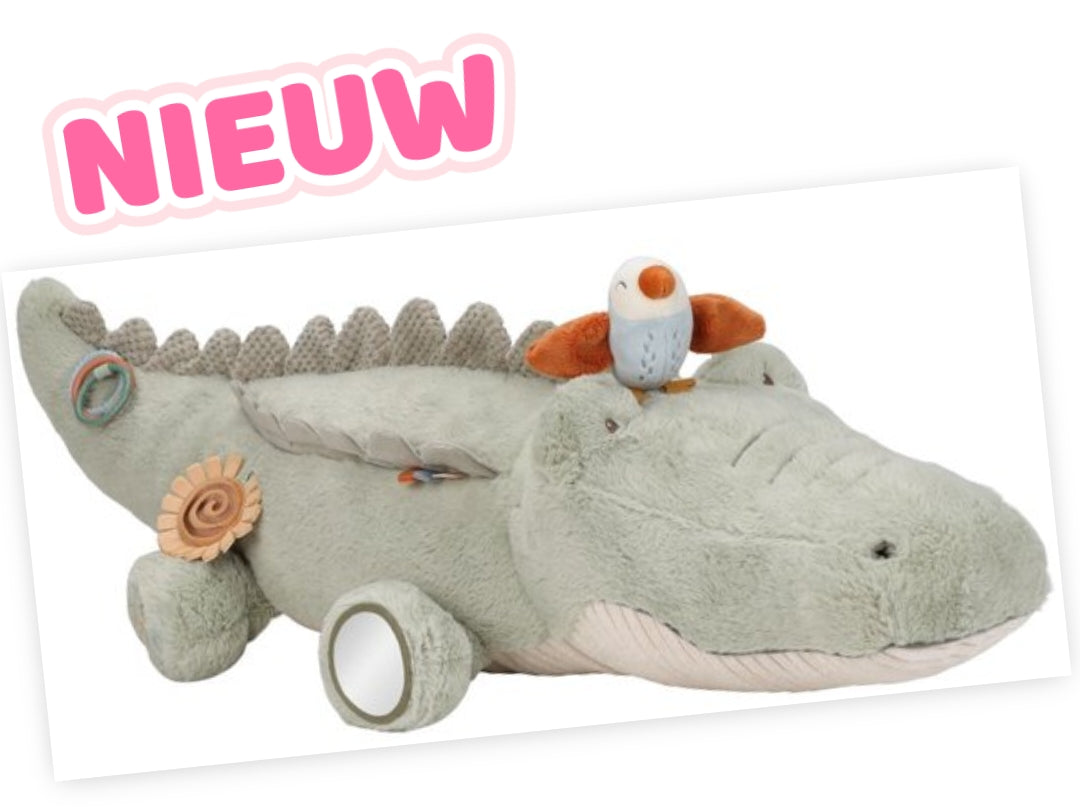 7384- ♡NIEUW♡ Little Dutch Safari Friends Activiteitenknuffel Krokodil XL €70,- Ophalen in Schiedam of in overleg in Maassluis