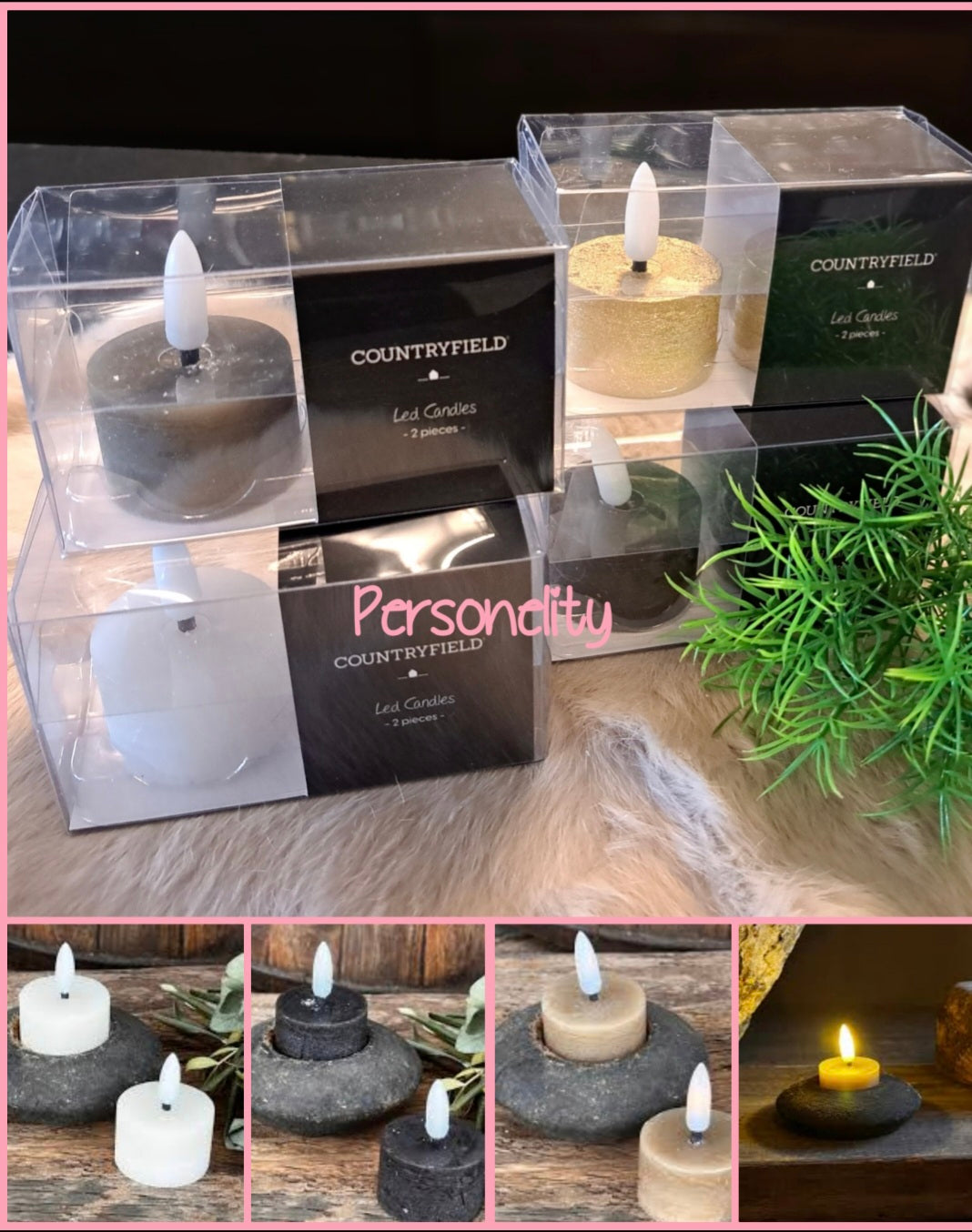 6651- 2x 2 led waxinelichtjes naar keuze. €17,98