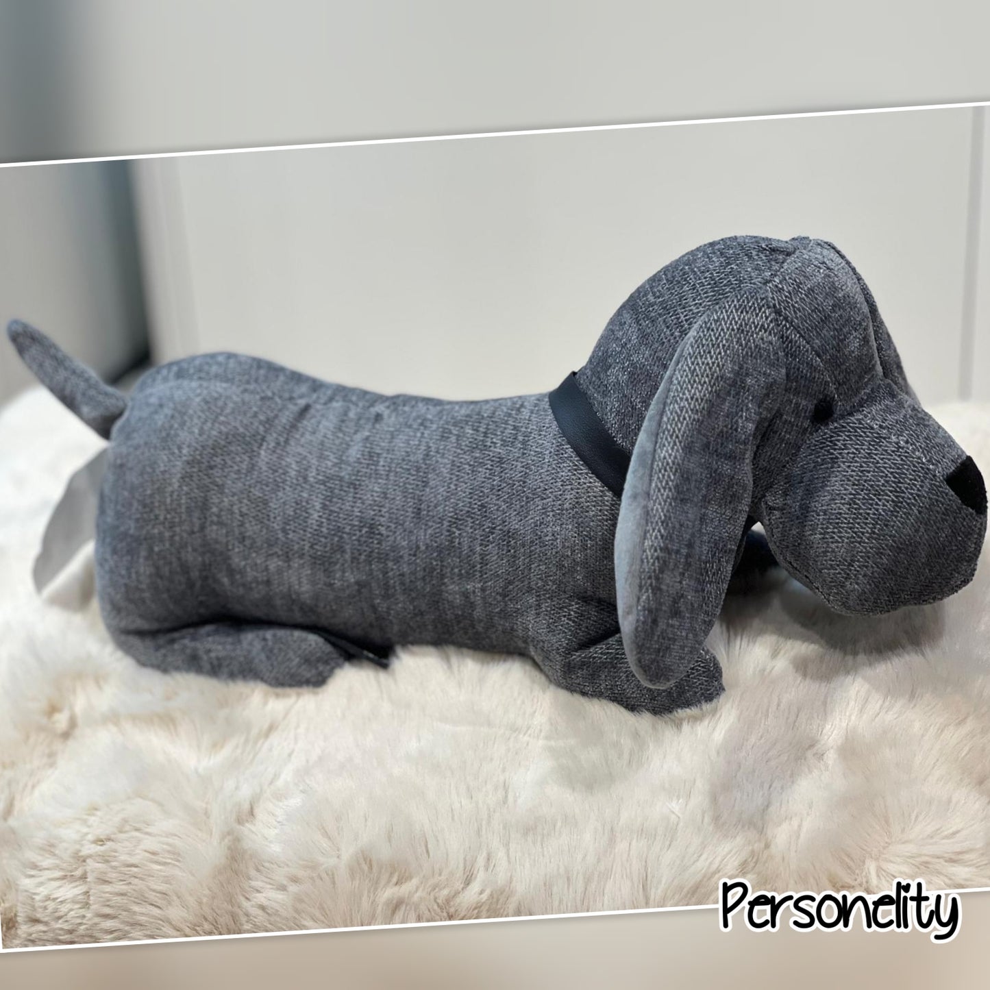 6627- ♡NIEUW♡ Deurstopper Hond antraciet €16,95