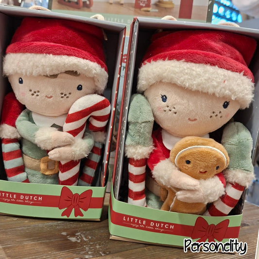 6666- Little Dutch Kerstpoppen Jim en Rosa €39,90