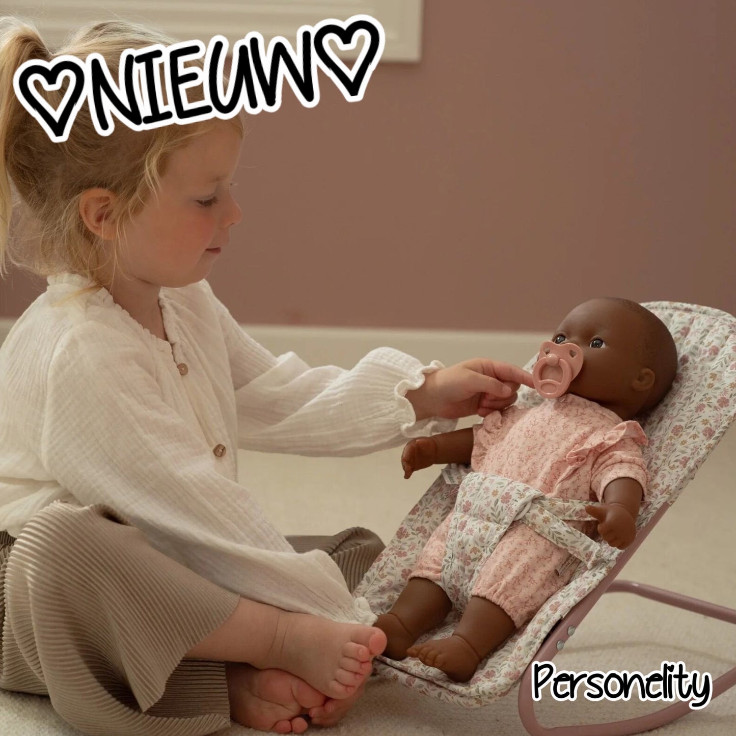 6711-♡NIEUW♡ Musthave voor de kleine poppenmama's Little Dutch poppen wipstoeltje €19,95