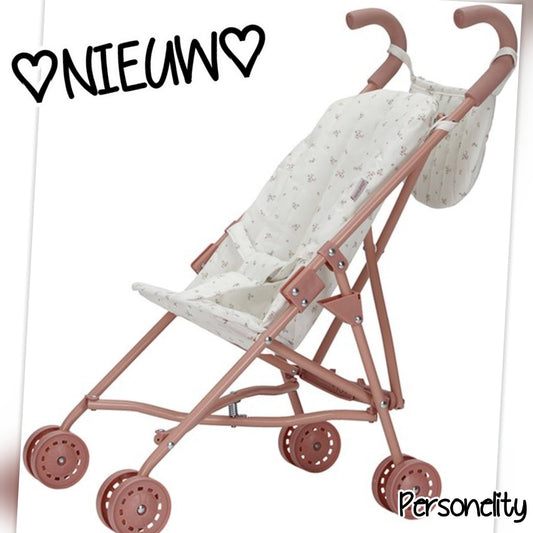 6787- ♡NIEUW♡ Little Dutch Roze Metalen Poppenbuggy €21,95