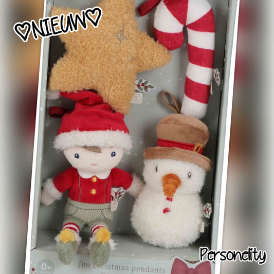6722- ♡NIEUW♡ Little Dutch Jim Kerstboomhangers €24,95
