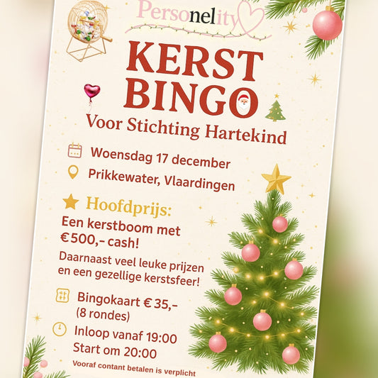 6733- ♡WIN WIN WIN♡ Compleet Bingo pakket voor de Kerstbingo van Woensdag 17 December Bestaande uit, 1 Enkel boekje, 3x 5 lootjes en 2x Cadeaubonronde twv €60,-