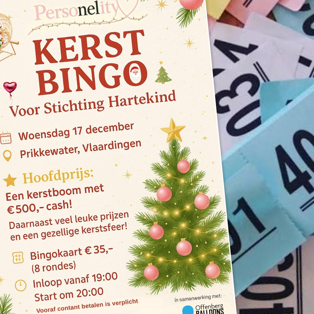 6735- ♡WIN WIN WIN♡ 5x 5 lootjes voor de Kerstbingo van Woensdag 17 December twv €25,-