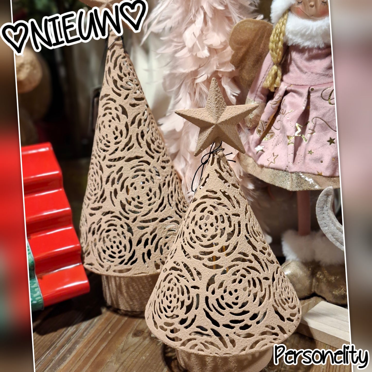 6741- ♡NIEUW♡ Metalen Kerstboom met LED verlichting €29,95