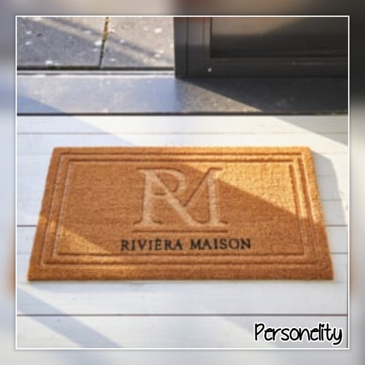 6844- ♡OPNIEUW BINNEN♡ RM Classic Monogram Deurmat €25,-