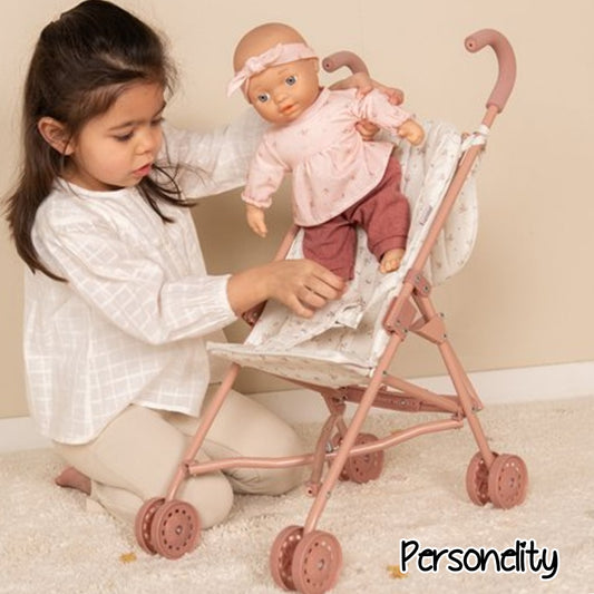 6713- Little Dutch Roze Metalen Poppenbuggy €21,95