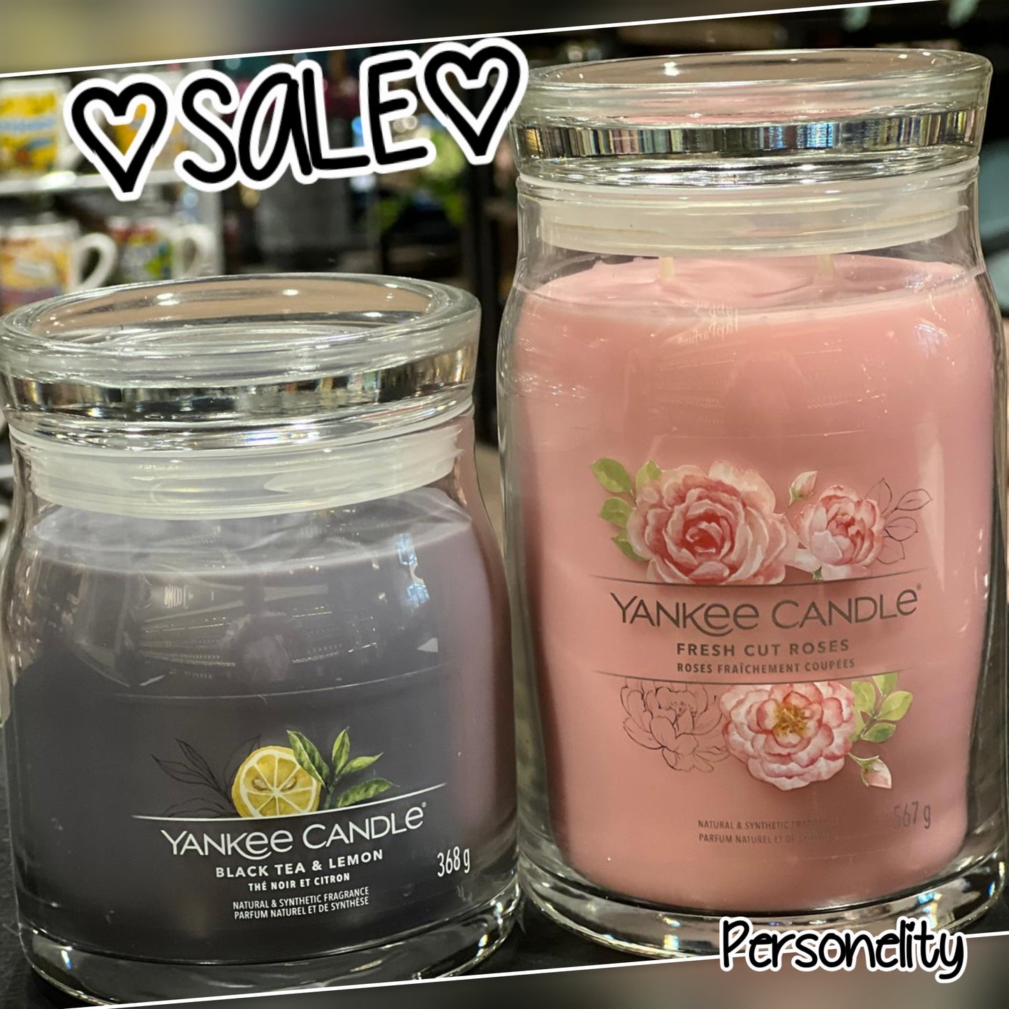 6482-♡SALE♡ YC candle kaarsen 2 stuks, normaal €66,80 nu €35,-