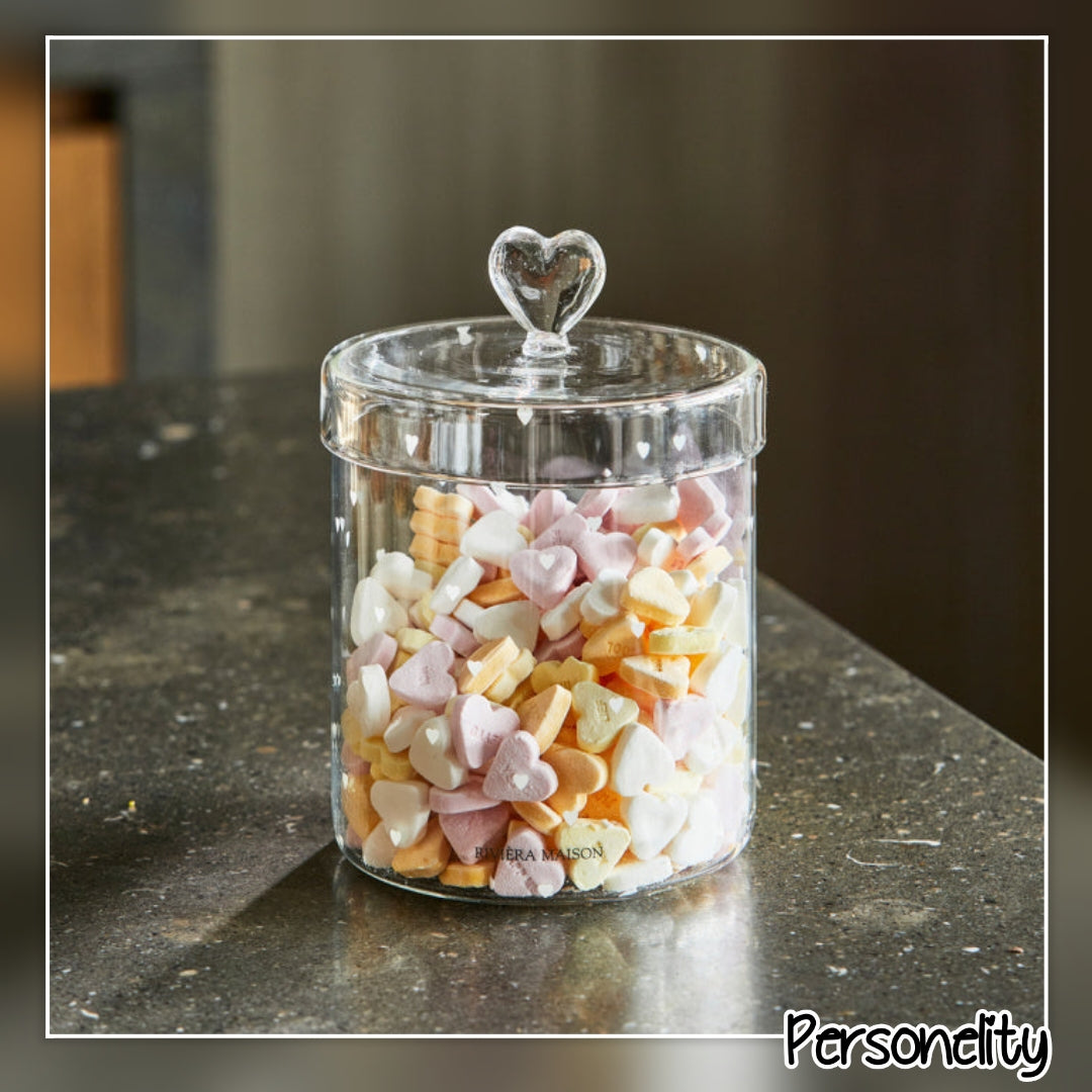 7044- ♡NIEUW♡ Riviera Maison Sweet heart Storage Jar €33,-
