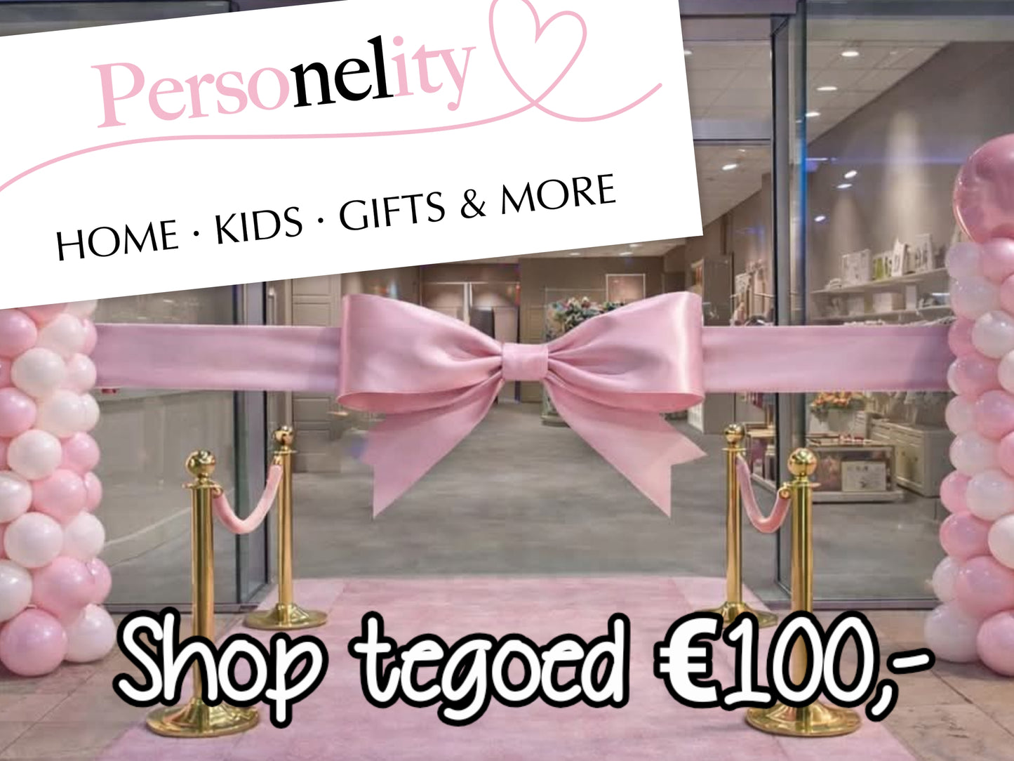 7129- Win een Cadeaubon van €100,- en kom gezellig shoppen in de winkel. Na verloting graag binnen 4 weken besteden in Maassluis