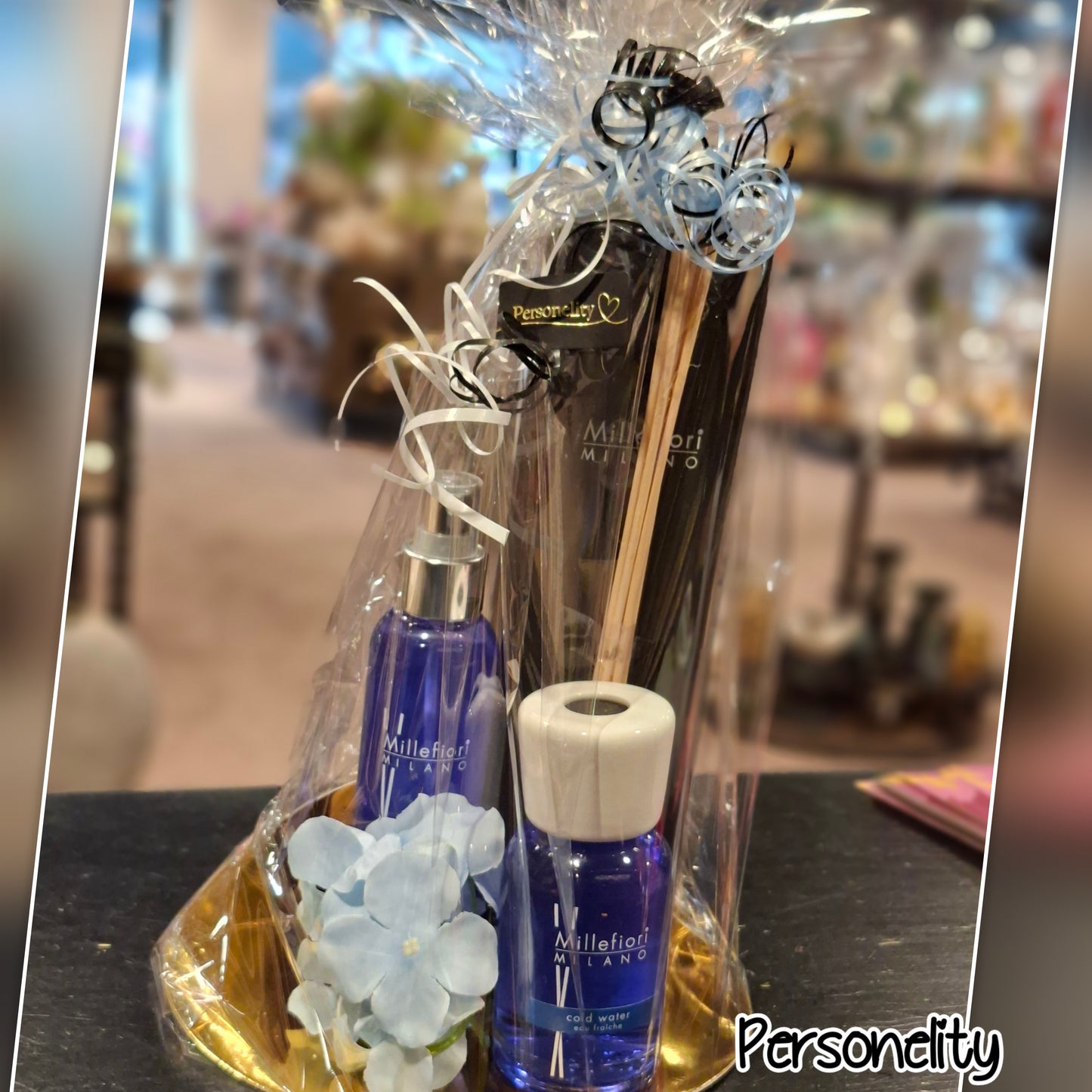 7216- Millefiori Giftset bestaande uit Geurstokjes en roomspray met de geur Cold Water twv €35,- Ophalen in Schiedam of in overleg in Maassluis