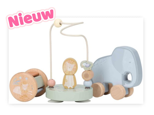 7432- ♡NIEUW♡ Little Dutch Houten Giftset FSC - Safari Friends €17,-  Ophalen in Schiedam of in overleg in Maassluis